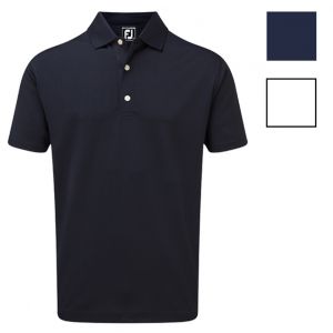 FootJoy Stretch Pique Solid Knit Collar golf polo